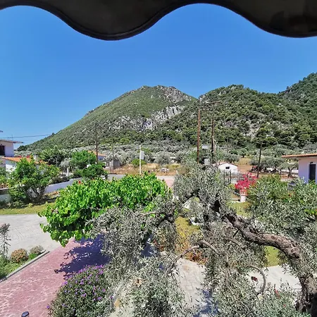 μπαλκόνι στο γαλάζιο